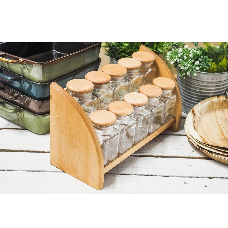 10 containers with rack