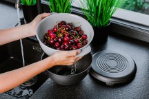 ZESTAW MISKA DURSZLAK PRZYKRYWKA 3L BIAŁY