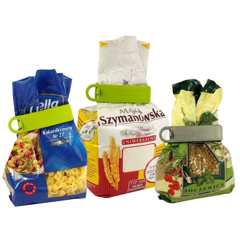 Plastikowe klipsy do torebek zestaw Practic Wieliczka