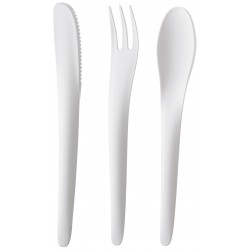 SET OF CUTLERY COLOR WHITE