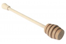 WOODEN HONEY DIPPER ON CLIP STRIPE
