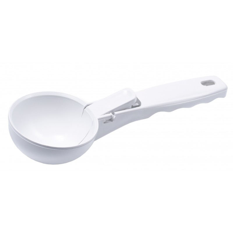 Scooping spoon white