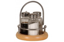 3 piece condiments set