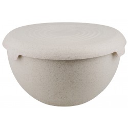BOWL WITH LID 6 L PP WITH BIO 35% BEIGE