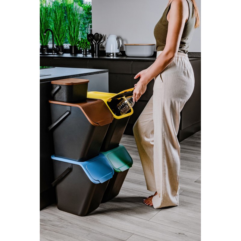 POJEMNIK BINI 4,5L NA BIO ODPADY BRĄZOWY