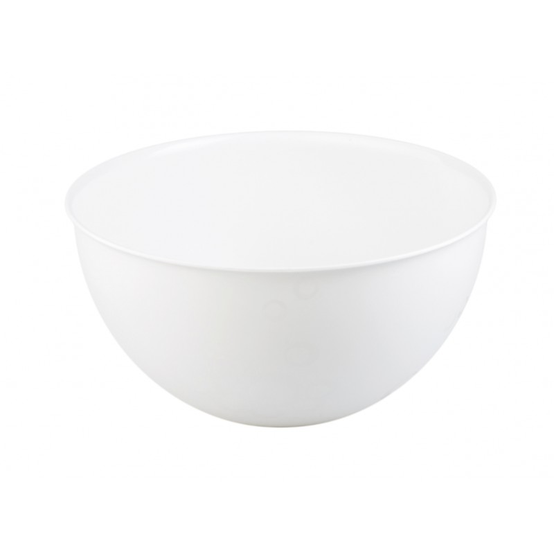 ZESTAW 4 PLASTIKOWYCH MISEK BIAŁE BĄBLE