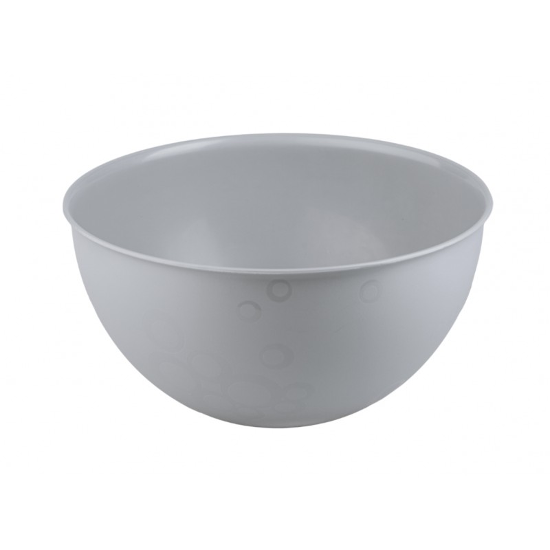 ZESTAW 4 PLASTIKOWYCH MISEK SZARY BĄBLE