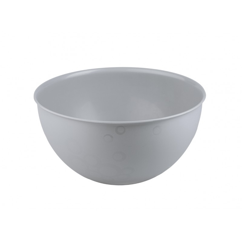 ZESTAW 4 PLASTIKOWYCH MISEK SZARY BĄBLE