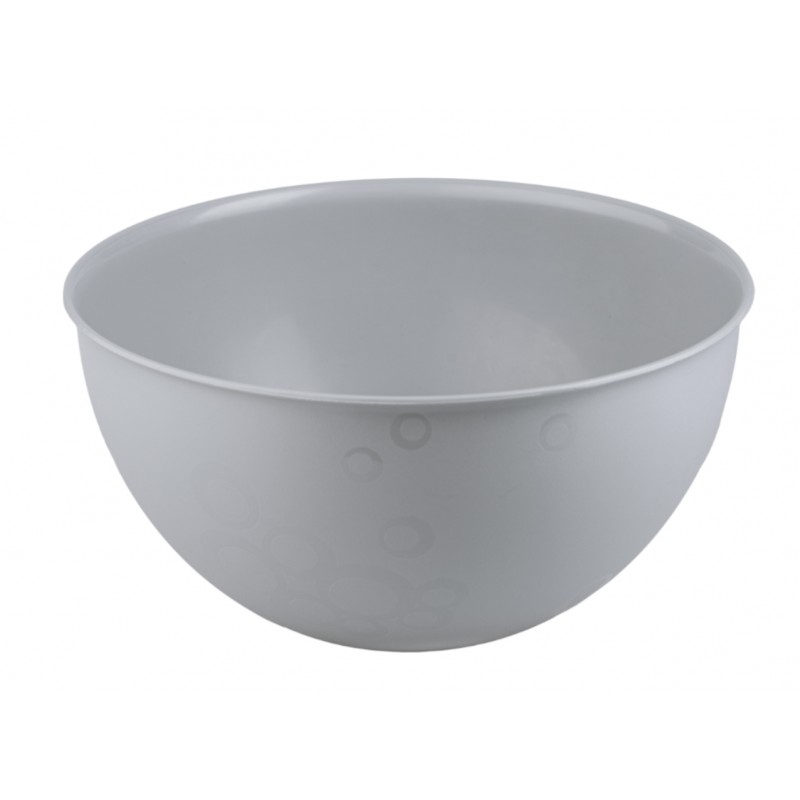 ZESTAW 4 PLASTIKOWYCH MISEK SZARY BĄBLE