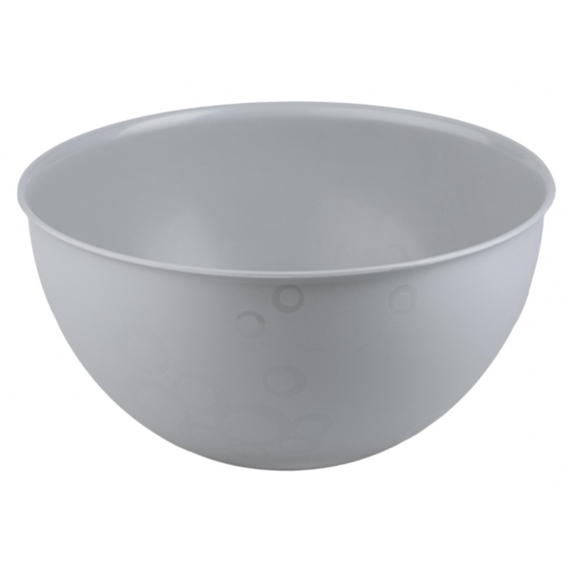 ZESTAW 4 PLASTIKOWYCH MISEK SZARY BĄBLE