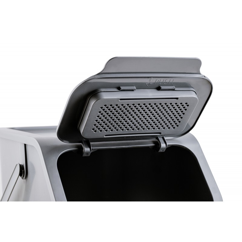 BINI POJEMNIK DO SEGREGACJI ODPADÓW CZARNY/NIEBIESKI