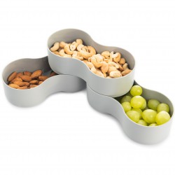 PLASTIC SNACK BOWL WITH LID...