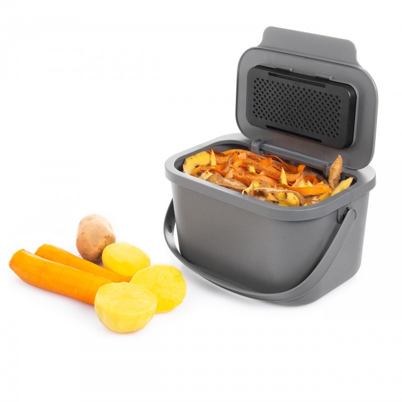 Kosz Pojemnik Bio Odpady Na Obierki Szary 4.5L