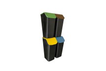Zestaw 4 pojemników do segregacji odpadów BINI 4x35l  + FILTRY