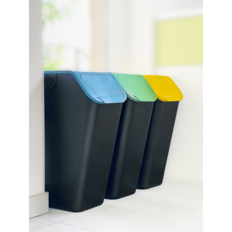 Pojemnik kosz do segregacji odpadów BINI 35l Zielony + FILTRY