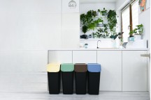 Zestaw 4 pojemników do segregacji odpadów BINI 4x35l  + FILTRY