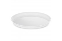 Talerz Turystyczny Obiadowy Plastikowy 23 cm Family Practic Biały