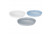Talerz Turystyczny Obiadowy Plastikowy 23 cm Family Practic Biały