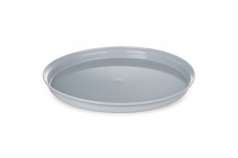 Talerz Turystyczny Obiadowy Plastikowy 23 cm Family Practic Szary