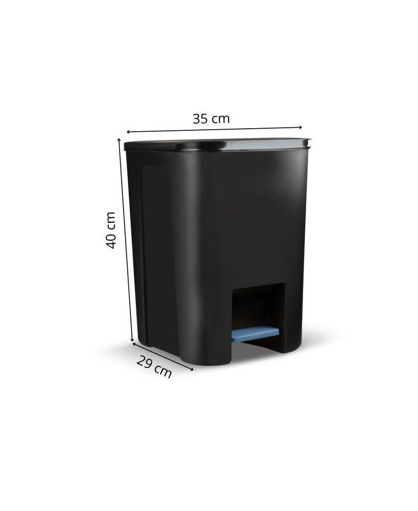 Kosz z pedałem 25l / czarny