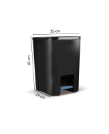 Kosz z pedałem 25l / czarny