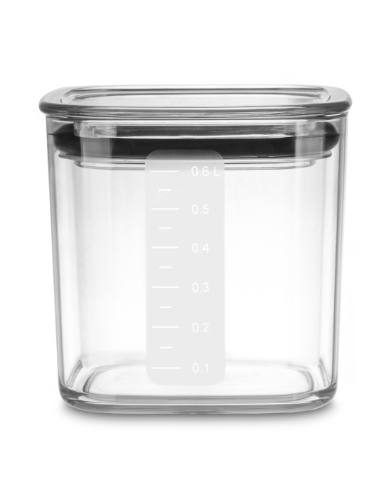 Pojemnik Kuchenny na Produkty Sypkie Przyprawy Plastikowy z Pokrywką 0,6 L