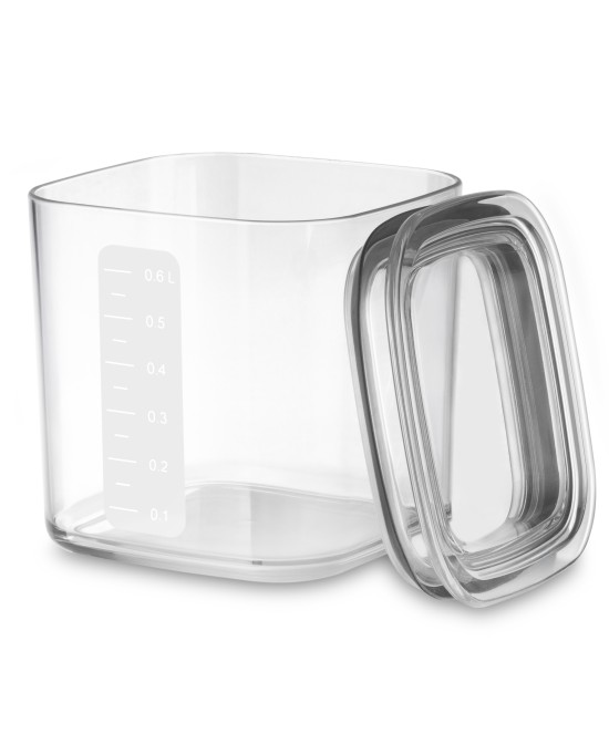 Pojemnik Kuchenny na Produkty Sypkie Przyprawy Plastikowy z Pokrywką 0,6 L